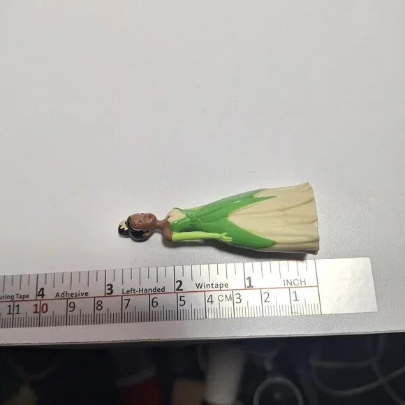 Disney Princess Tiana 2.75" Figure Green Dress Cake Topper Plastic - Picture 8 of 8